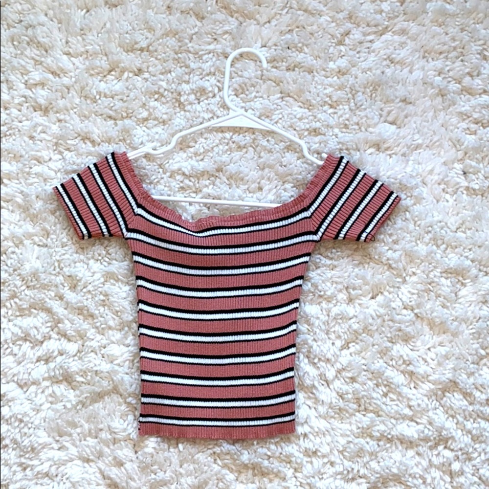 Off the shoulder crop top
